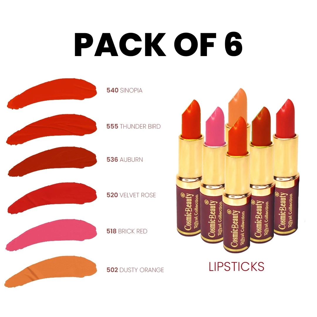Mystic Ember Lipstick Collection-pack of 6