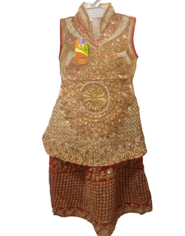Baby Girl Lehenga Choli with Heavy Embroidery