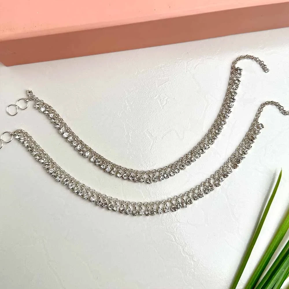 Jhilmil Anklets (Silver)