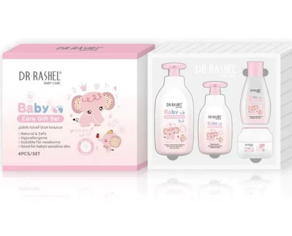 Dr.Rashel Baby care Gift Set For Baby Delicate Skin Pack of 4