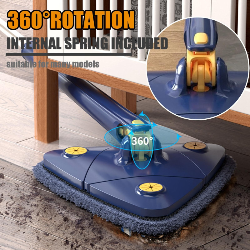 Adjustable 360 Degree Rotatable Butterfly Triangle Cleaning Mop
