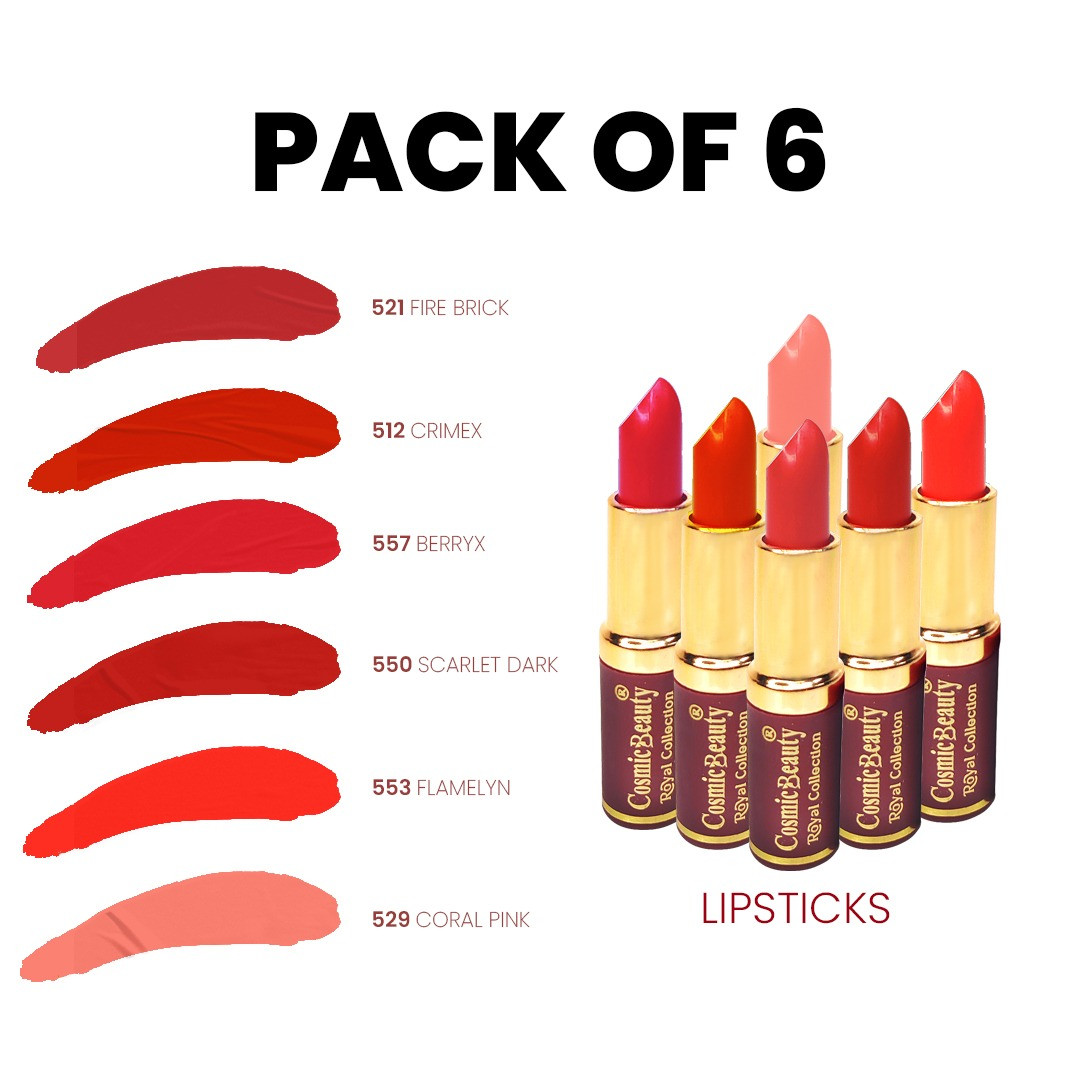 Blazing Spectrum Lipstick Collection-pack of 6
