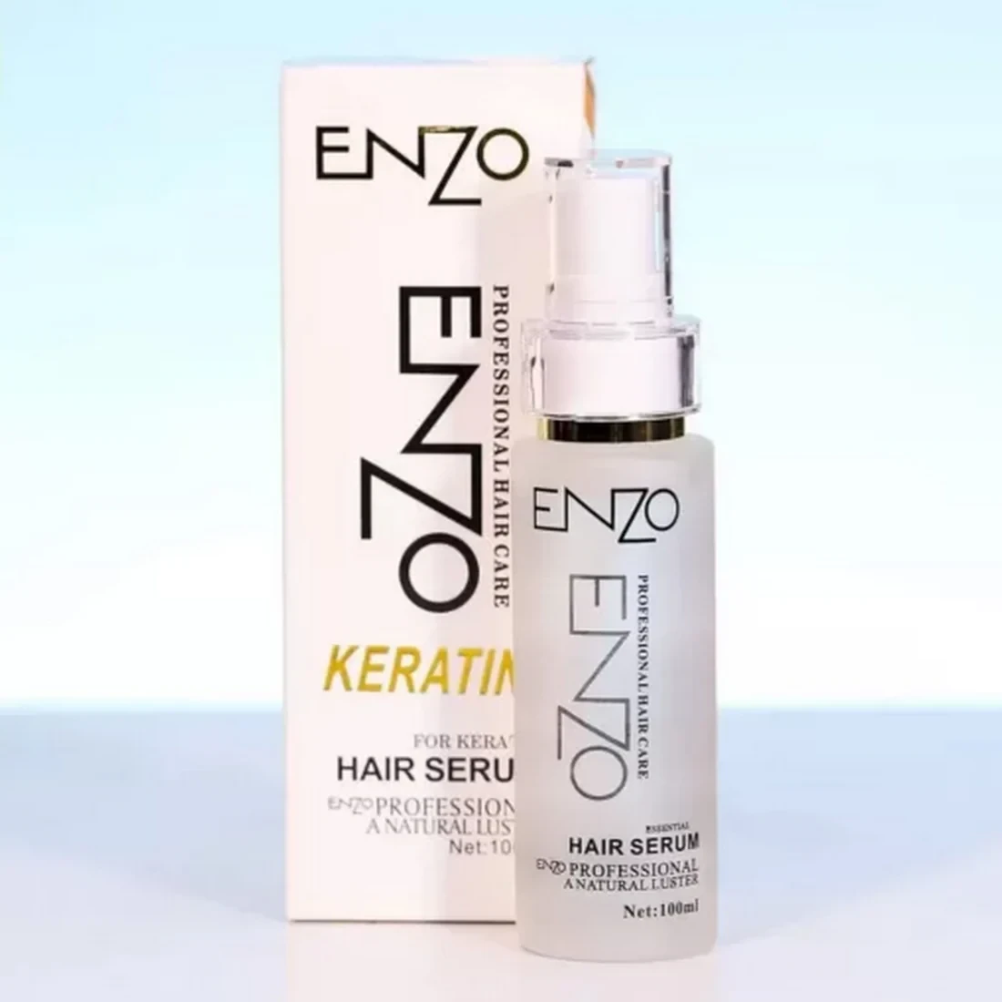 Enzo Professional Keratin Hair Serum for frizzy softness and dry deep nourish