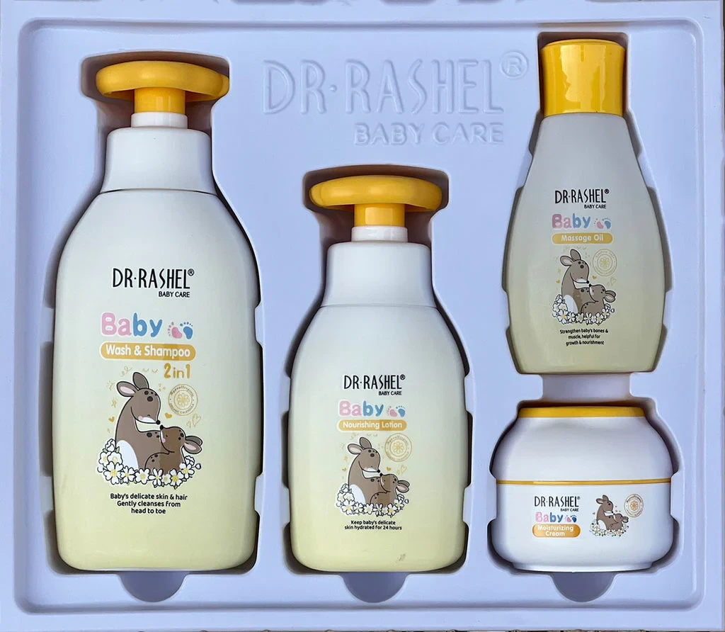 Dr.Rashel Baby Care Gift Set For Baby Delicate Skin Pack of 4