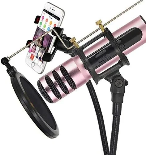Professional Phone Microphone Condenser Microphone Karaoke Mic