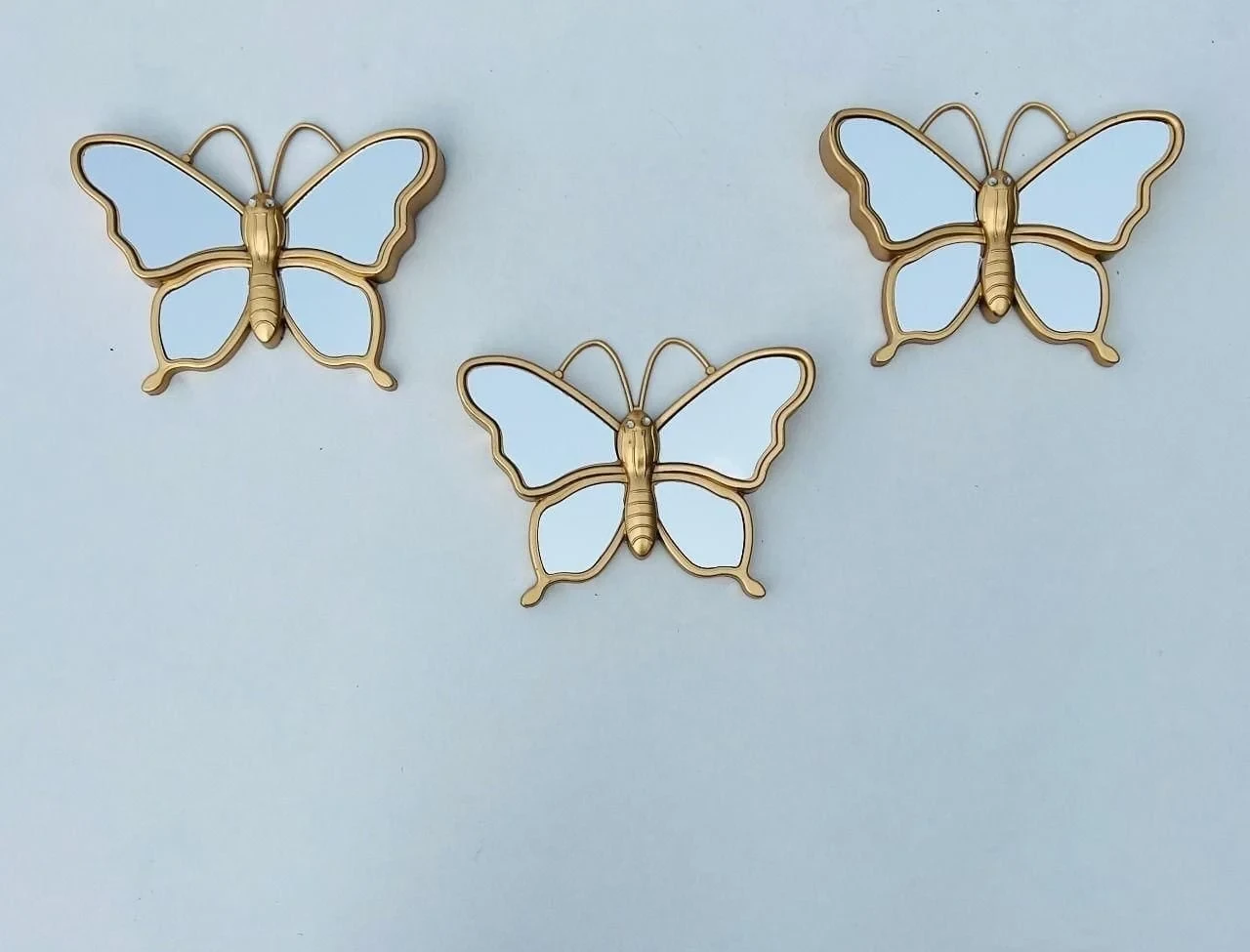 Butterfly Wall Mirrors Set of 3