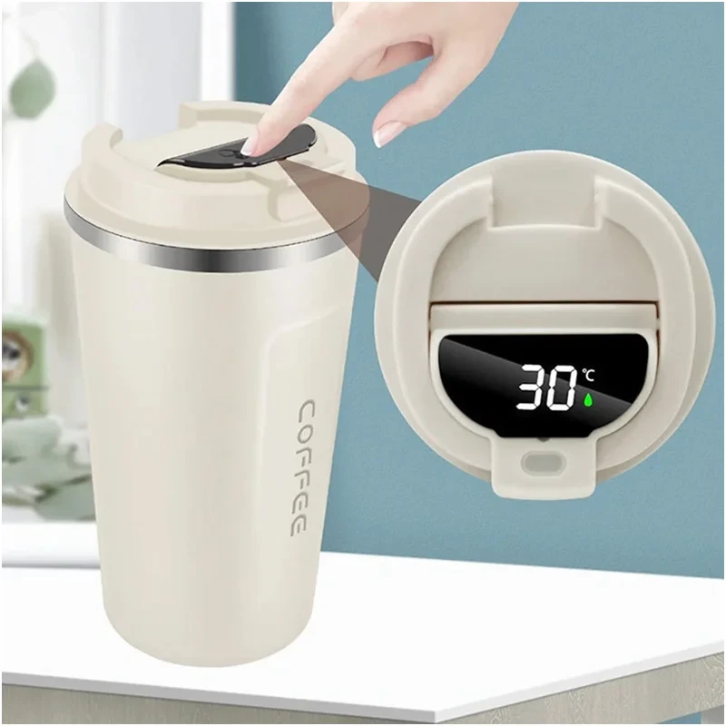Stainless Steel Thermos Flask With Digital LED Temperature Display 510ML