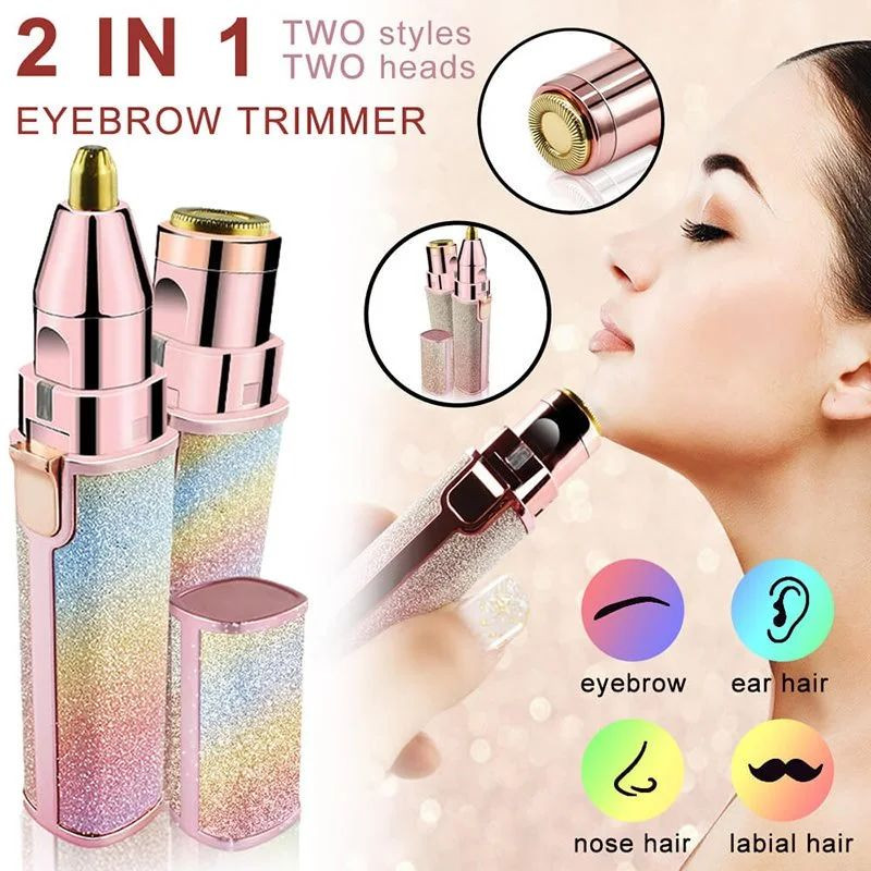 2in1 face and brow trimmer