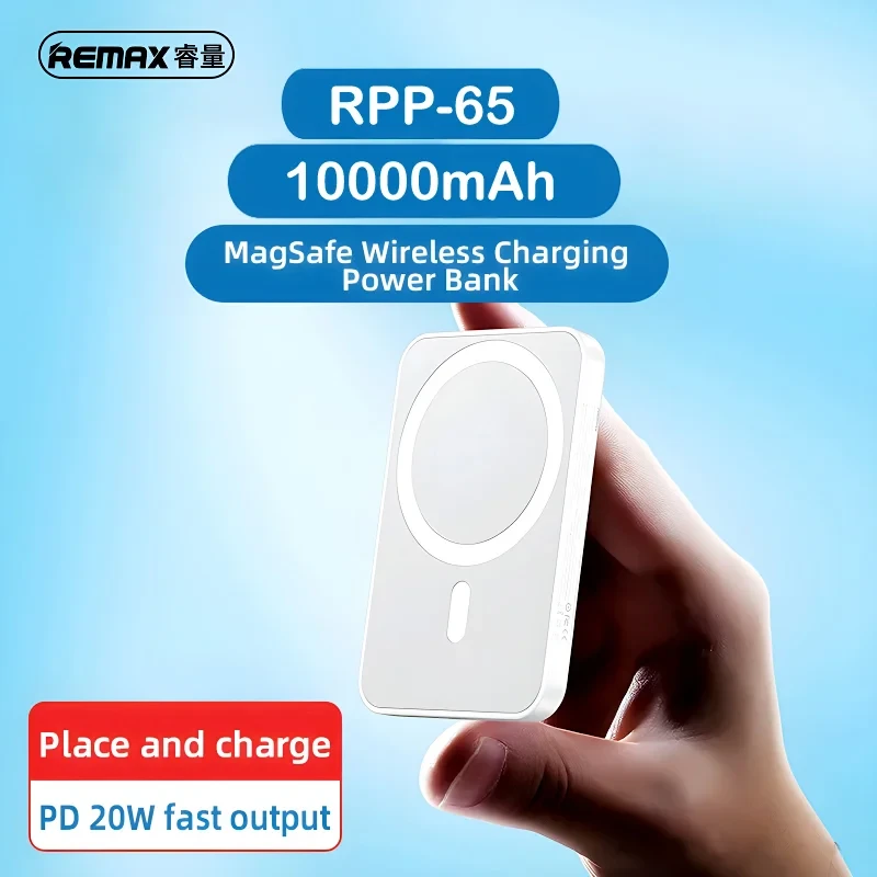 REMAX Usion Series 10000mAh PD 20W Magnetic Wireless Fast Charging Power Bank