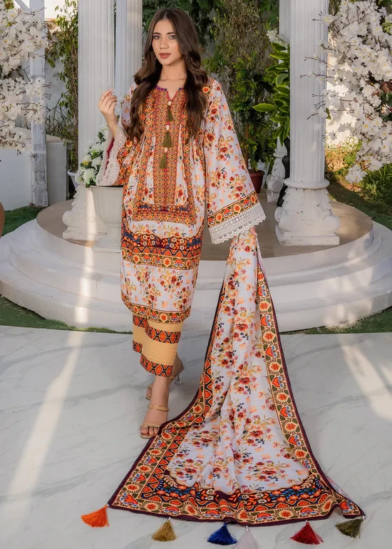 Rangrasiya - AYW-003 Printed Khaddar Dress