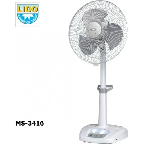 Rechargeable Fan  - 16" - With Adjustable Stand & Remote Control