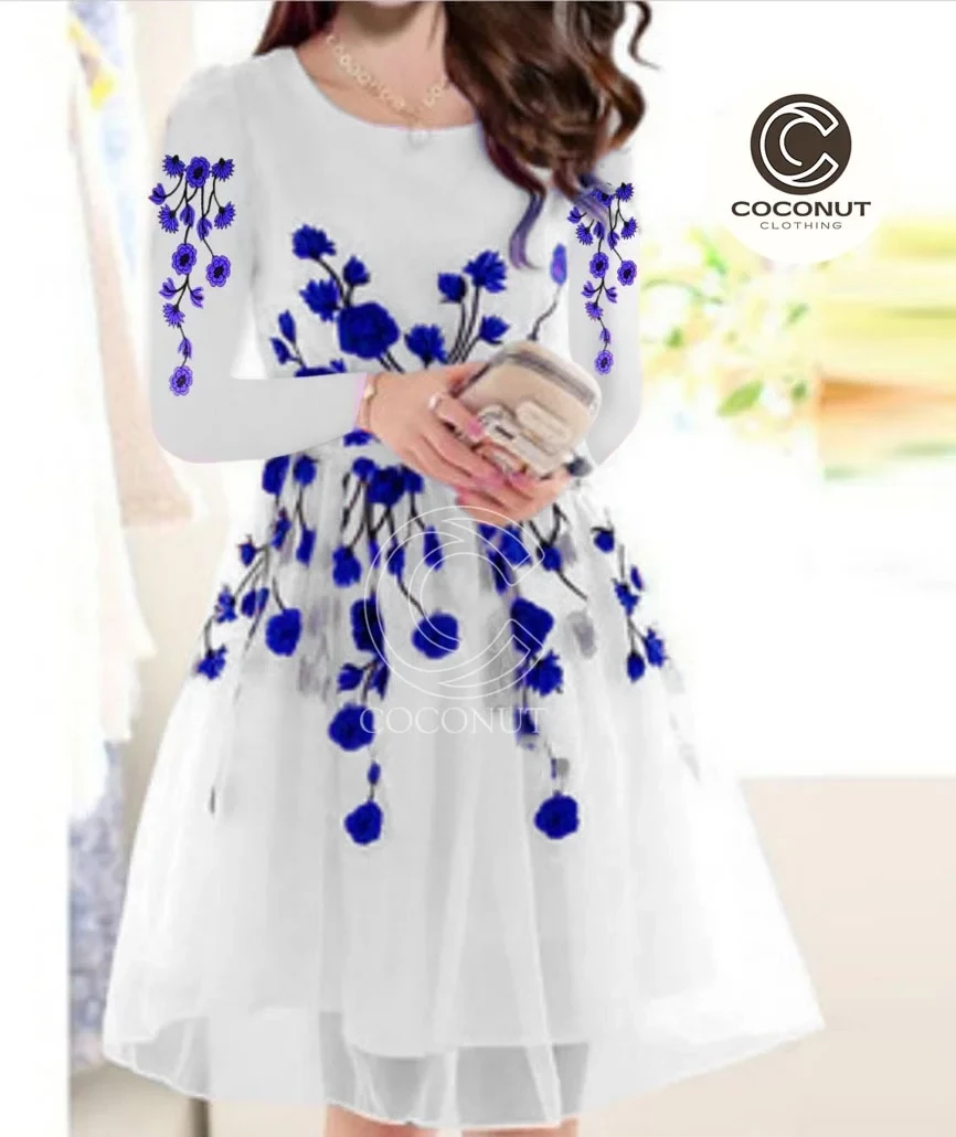 2Pcs Heavy Embroidery Frock