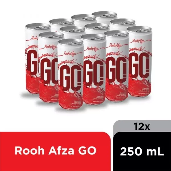 Rooh Afza GO - 250 ML (Pack of 12)