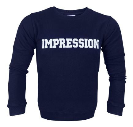 Basix Navy Impression Embroidered Sweatshirt, For Men, MSS-605