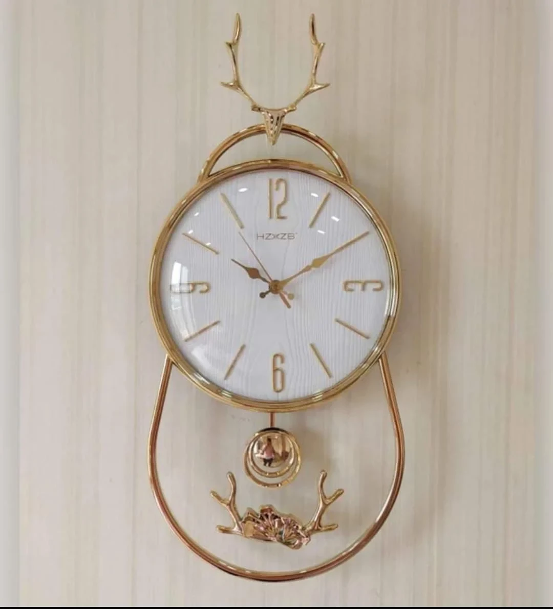 Wall Clock With Deer Design