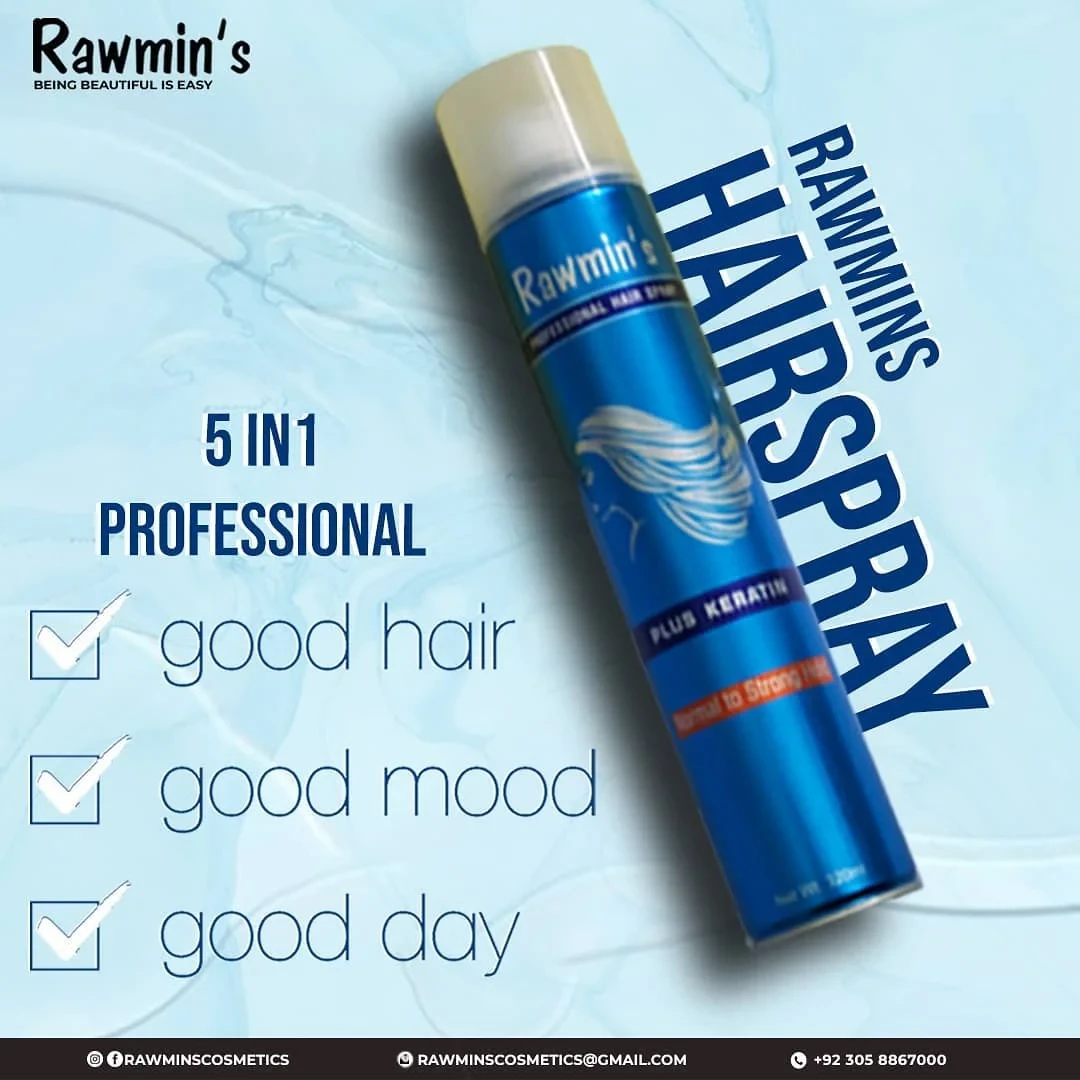 Rawmins Professional Hair Spray plus Kertain