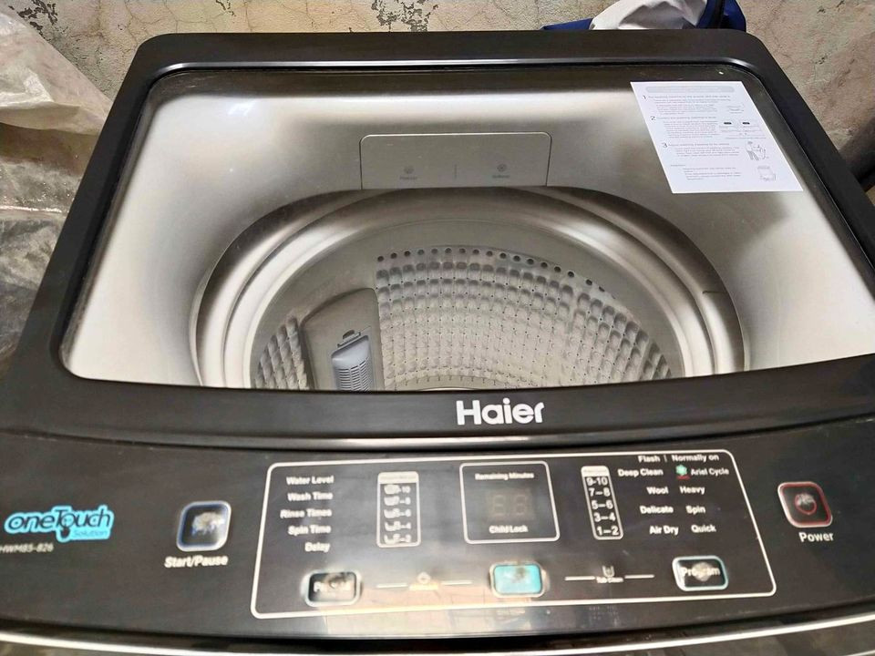 Haier automatic machine with box wrantee card